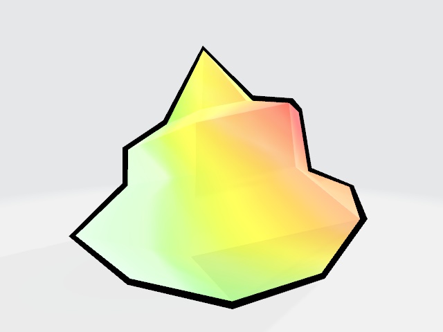 ３Dモデル「巻糞石」