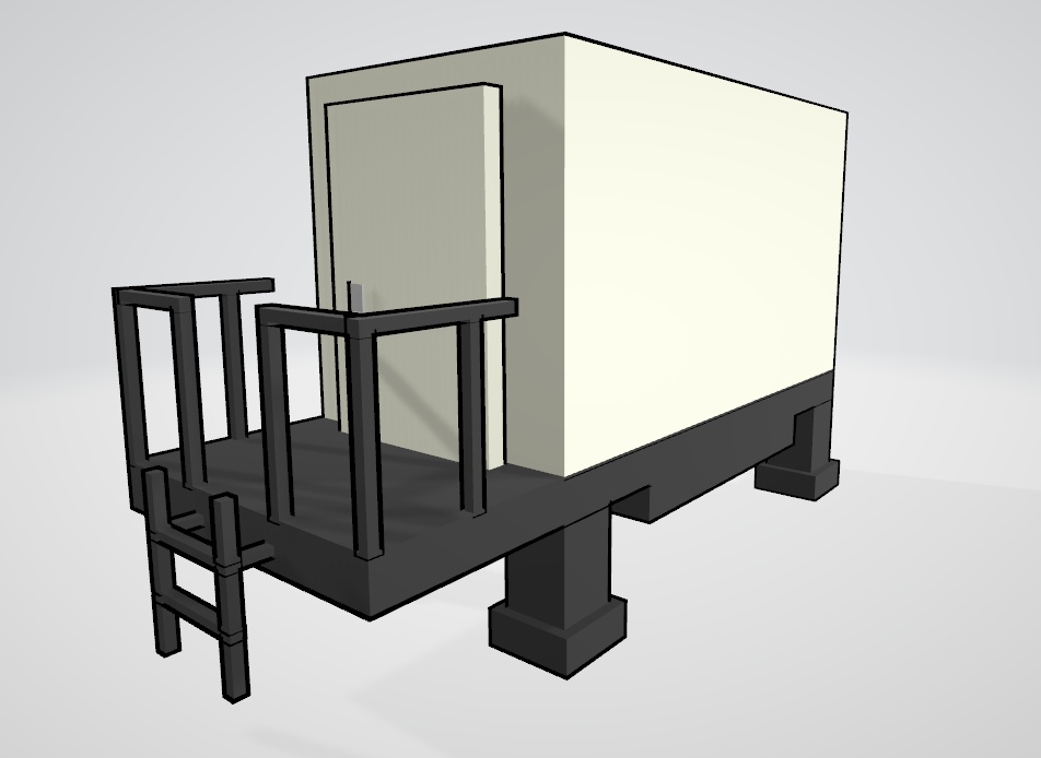 3Dモデル「コンテナハウス」