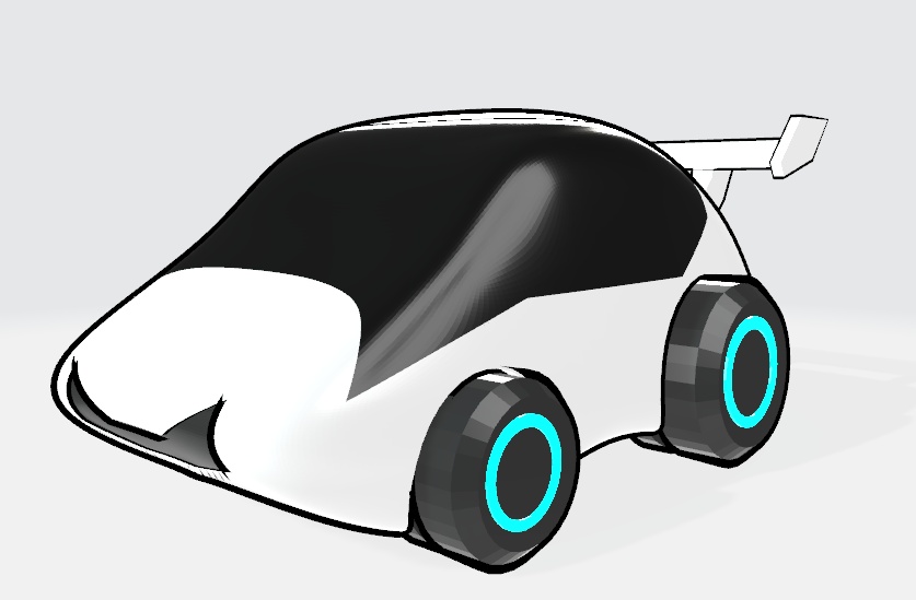 3Dモデル「軽自動車”モルモット”」