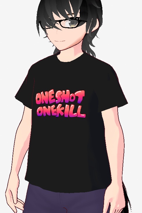 Vroid用Tシャツテクスチャ（ﾜﾝｼｮｯﾄﾜﾝｷﾙ）