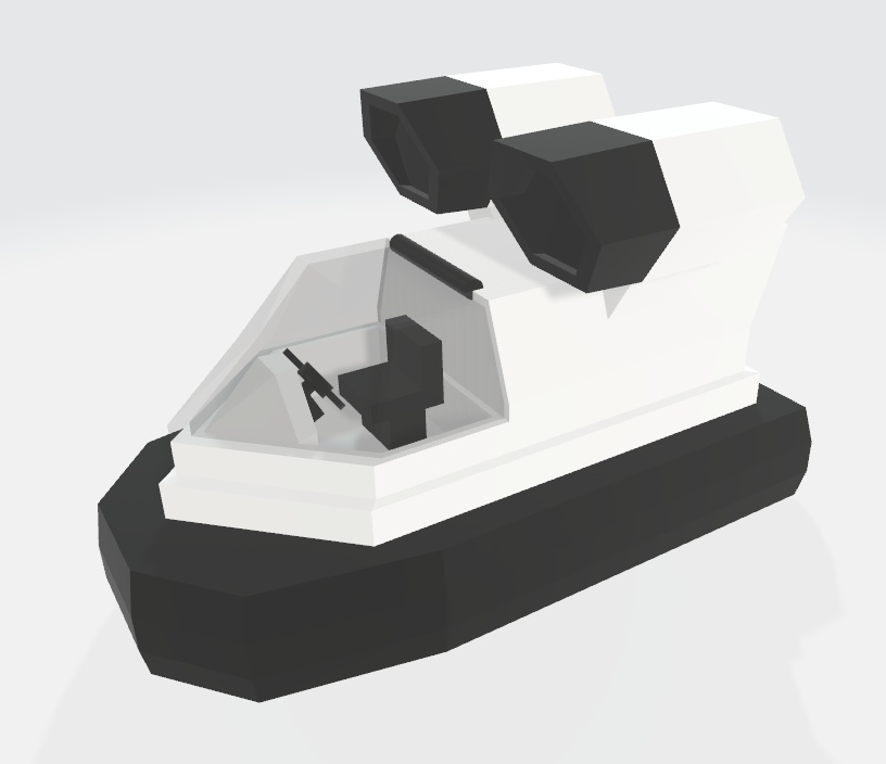 3Dモデル「自家用ホバークラフト」