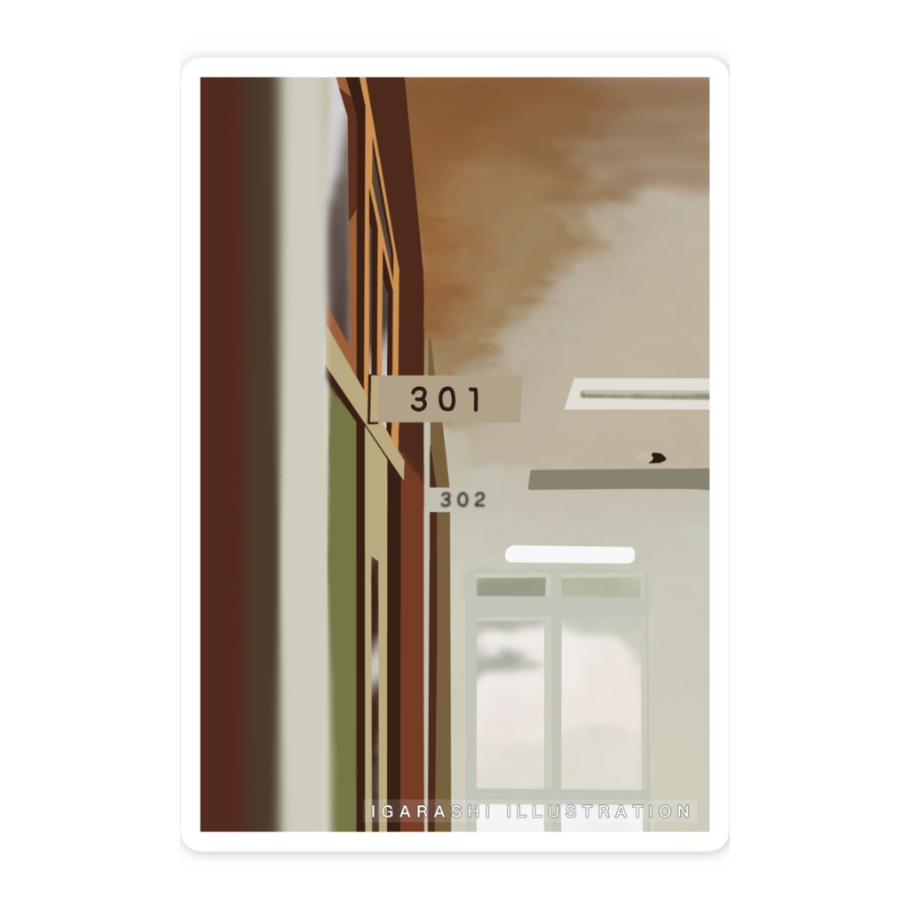 【スマホステッカー】新しい教室へ