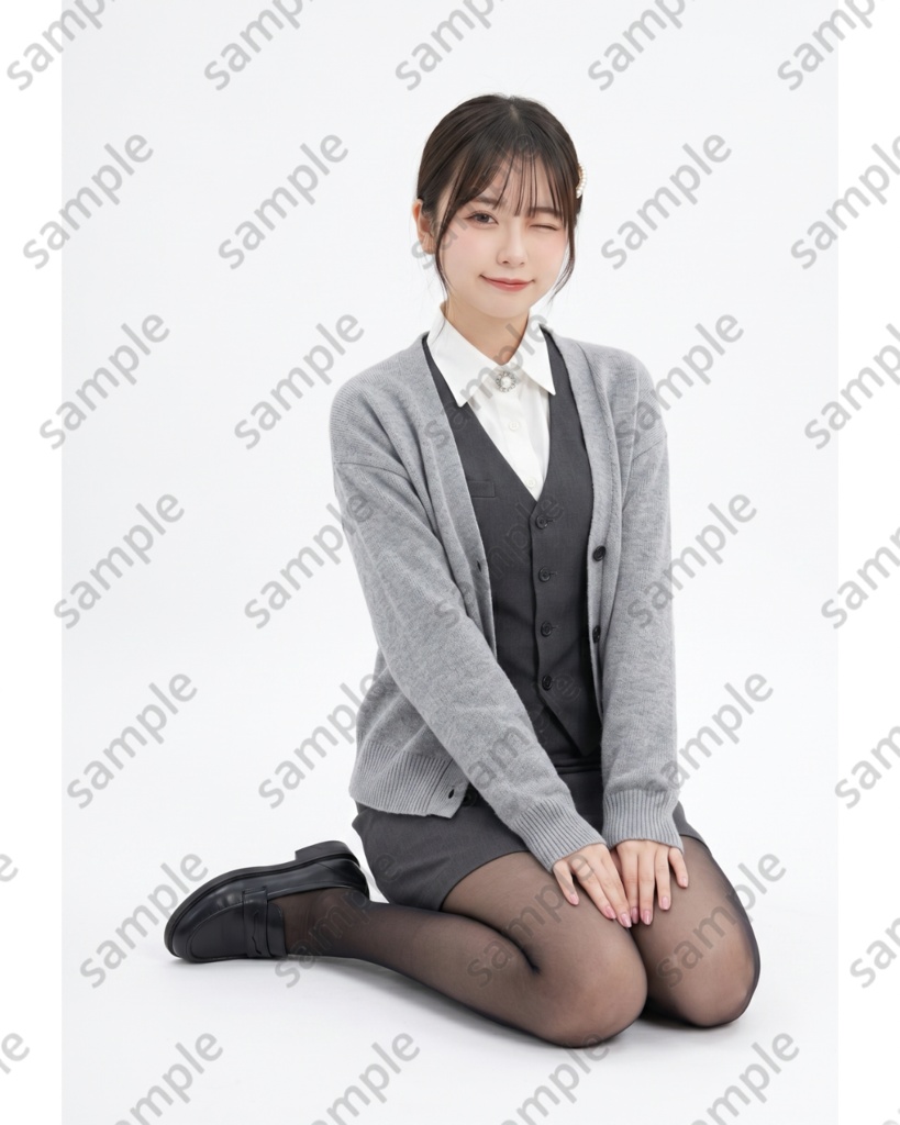①仕事着アクリルキーホルダー （裏面直筆サイン入り！）