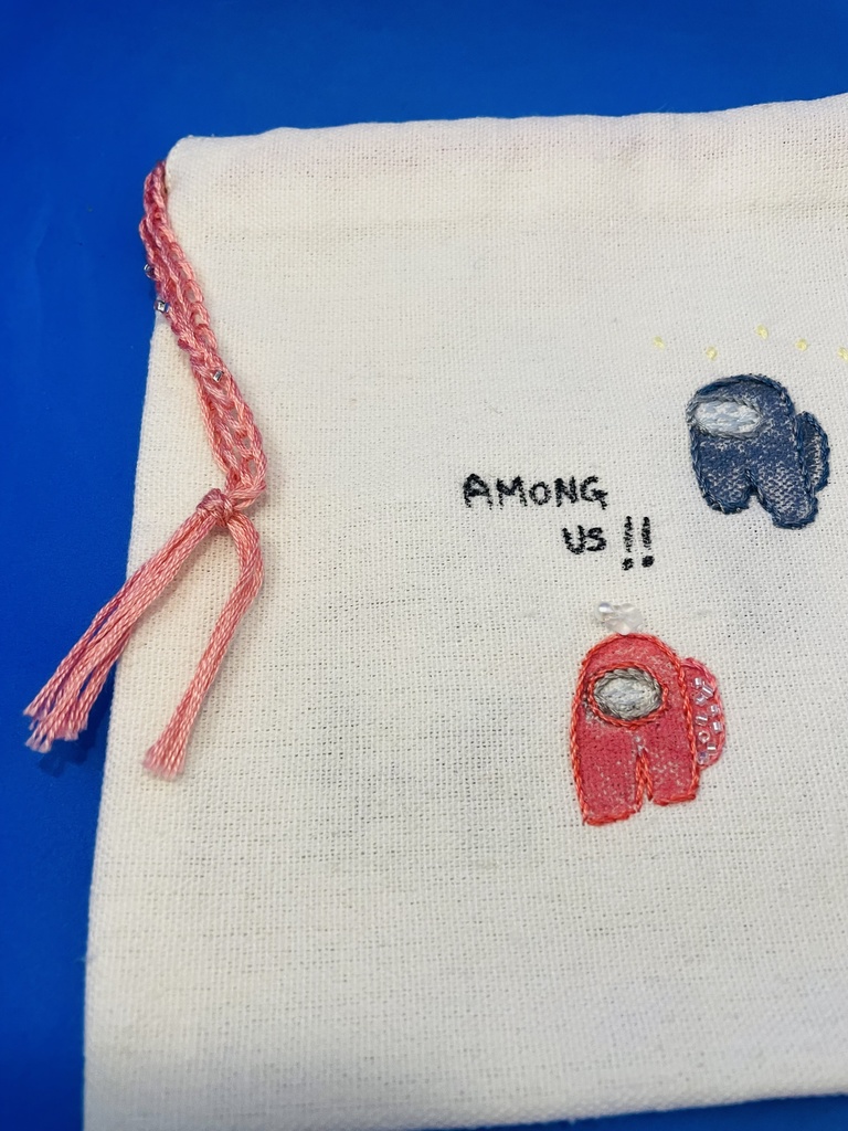 ハンドメイド オリジナル巾着(among us)