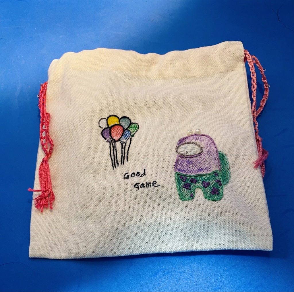 ハンドメイド オリジナル巾着(among us)