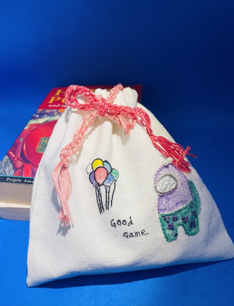 ハンドメイド オリジナル巾着(among us)