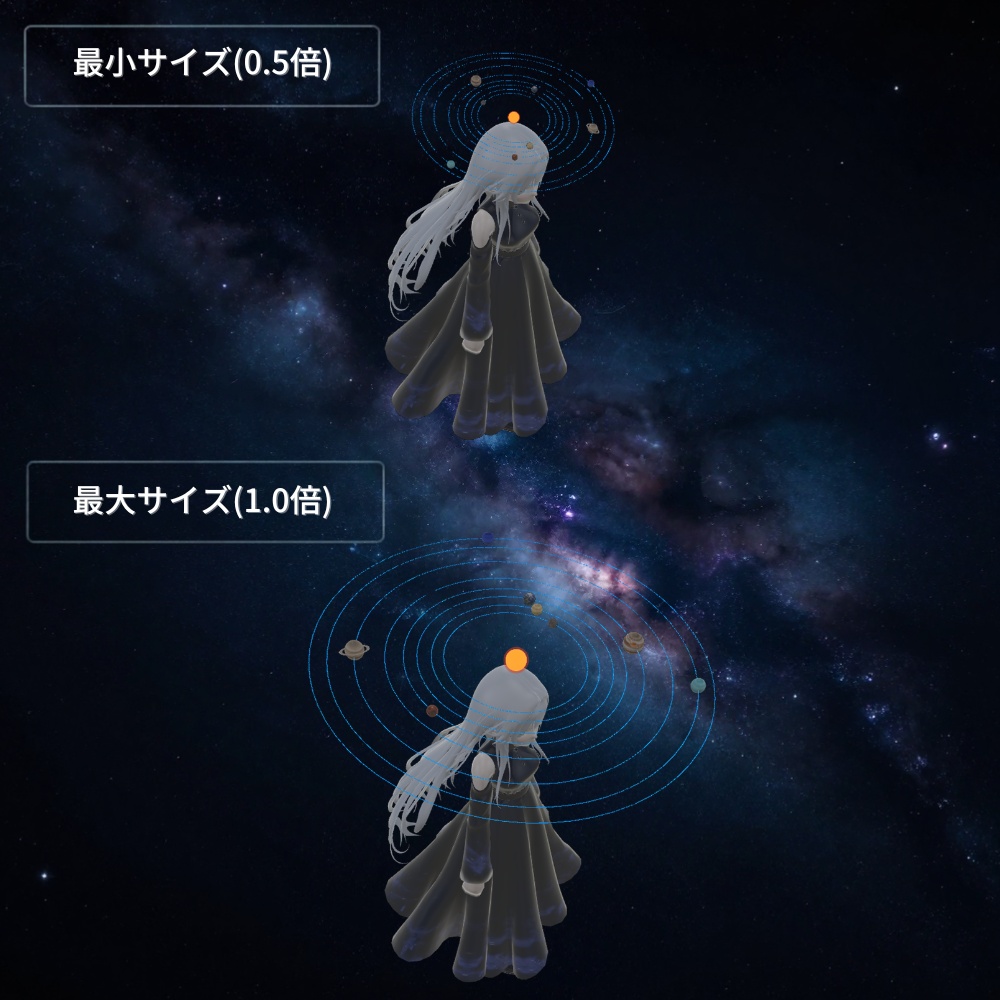 〖VRChat / MA対応〗ORRERY HALO|惑星軌道ヘイロー
