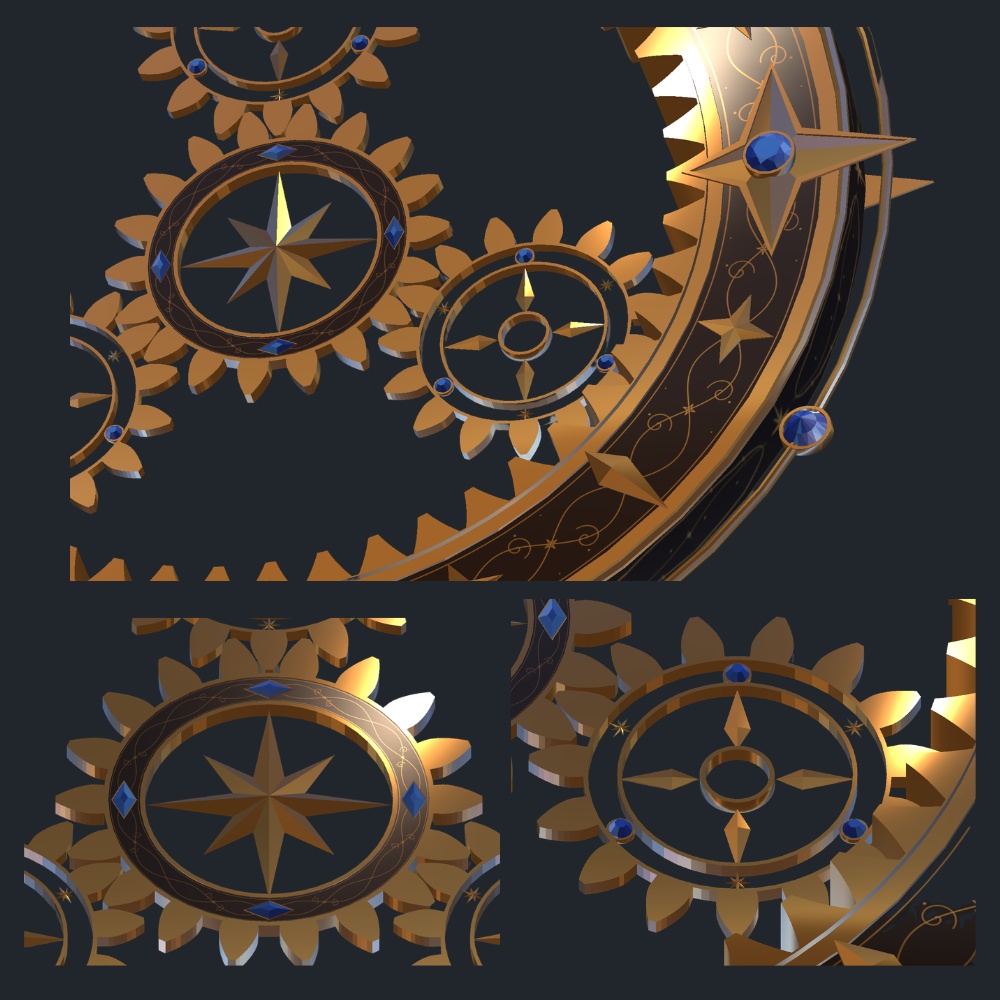 【VRChat】Planetary Gear|遊星歯車【ワールド装飾・ヘイロー・背面アクセサリー】