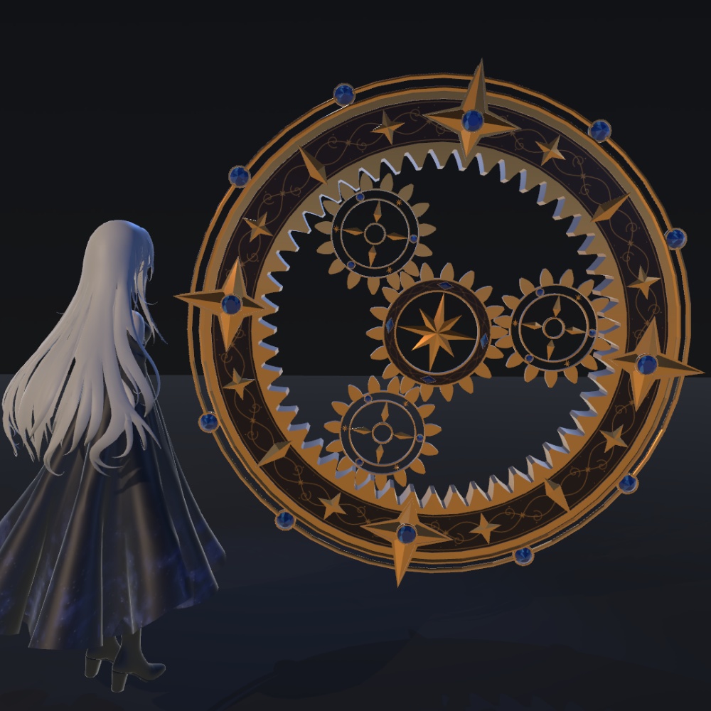 【VRChat】Planetary Gear|遊星歯車【ワールド装飾・ヘイロー・背面アクセサリー】