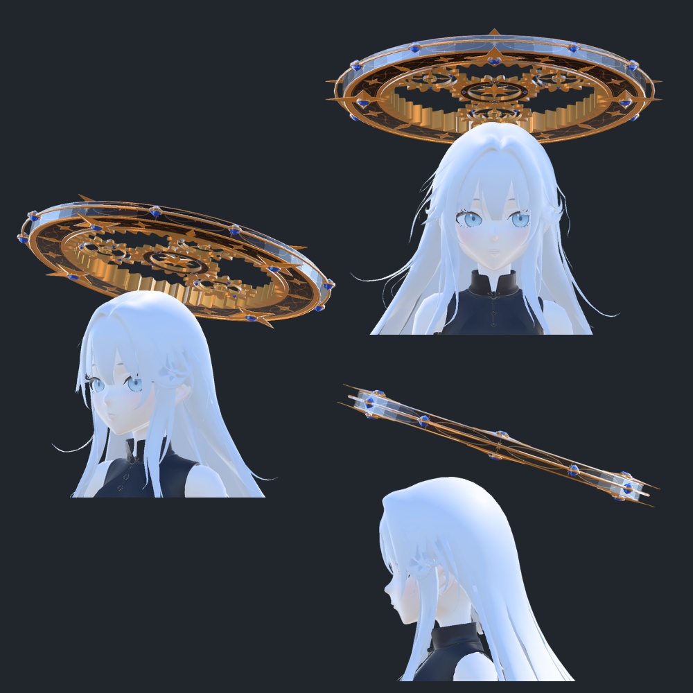 【VRChat】Planetary Gear|遊星歯車【ワールド装飾・ヘイロー・背面アクセサリー】