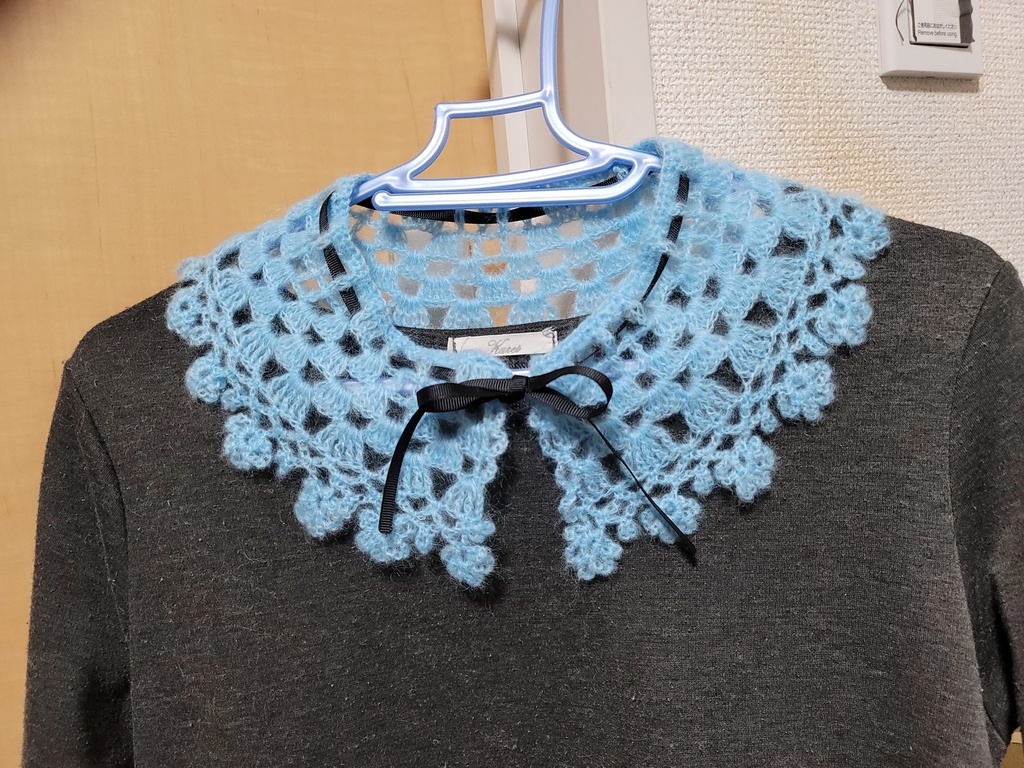 襟もの(つけ襟)☆パステルブルー☆