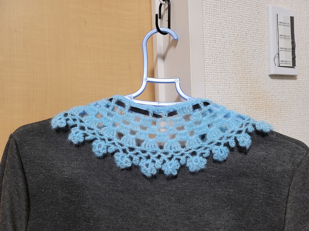 襟もの(つけ襟)☆パステルブルー☆