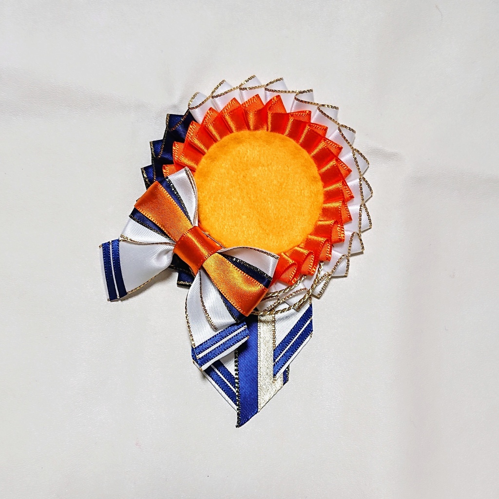 マリン風ロゼット・オレンジ