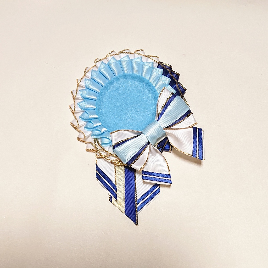 マリン風ロゼット・ライトブルーR