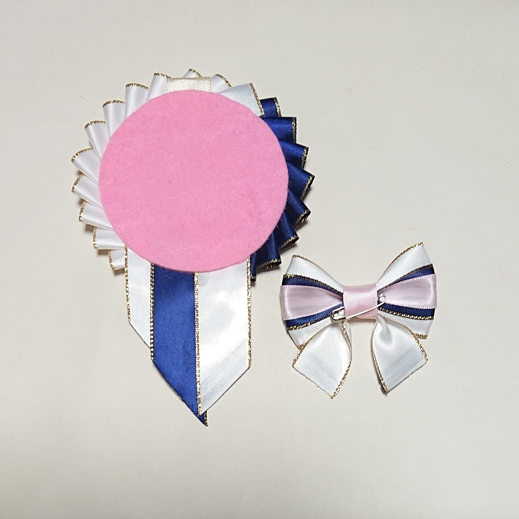 マリン風ロゼット・ライトピンク