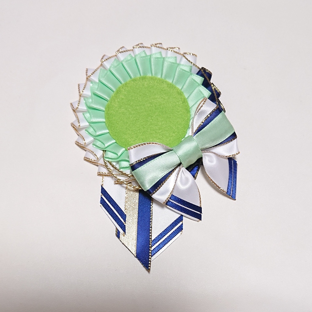 マリン風ロゼット・パステルグリーンR