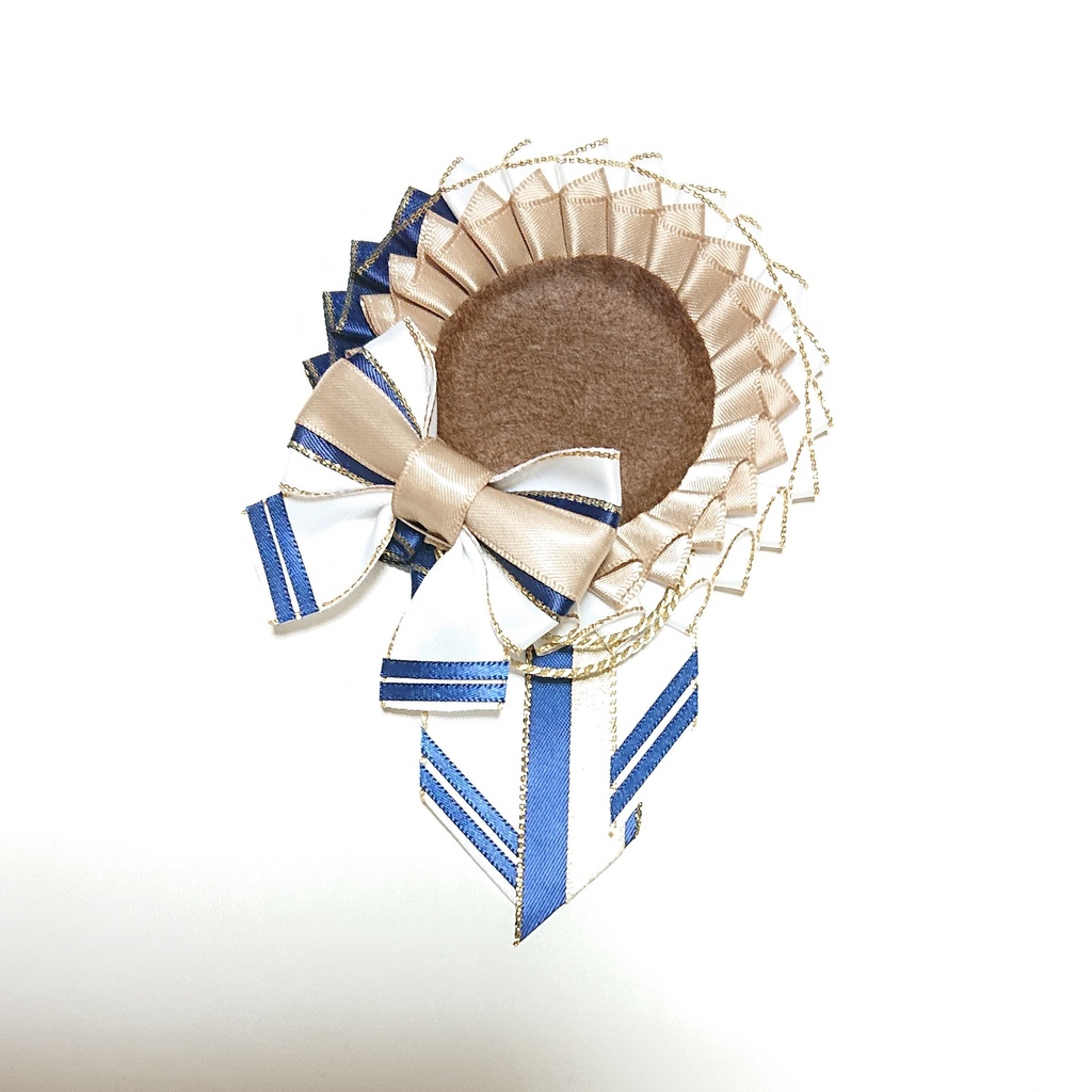 マリン風ロゼット・ライトブラウン