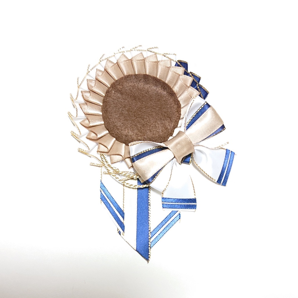 マリン風ロゼット・ライトブラウンR