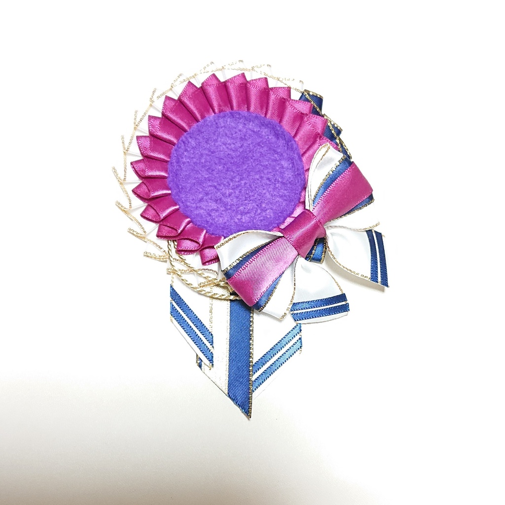 マリン風ロゼット・濃い赤紫R