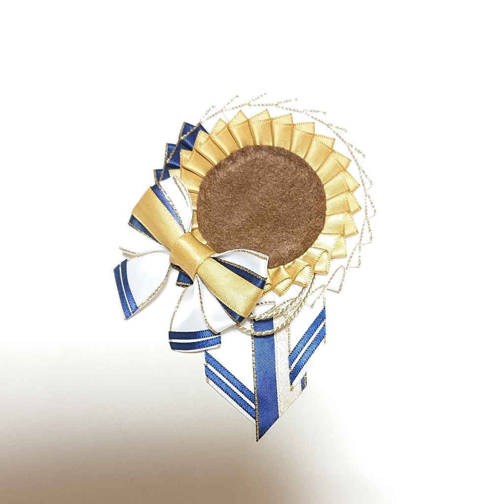 マリン風ロゼット・黄土色