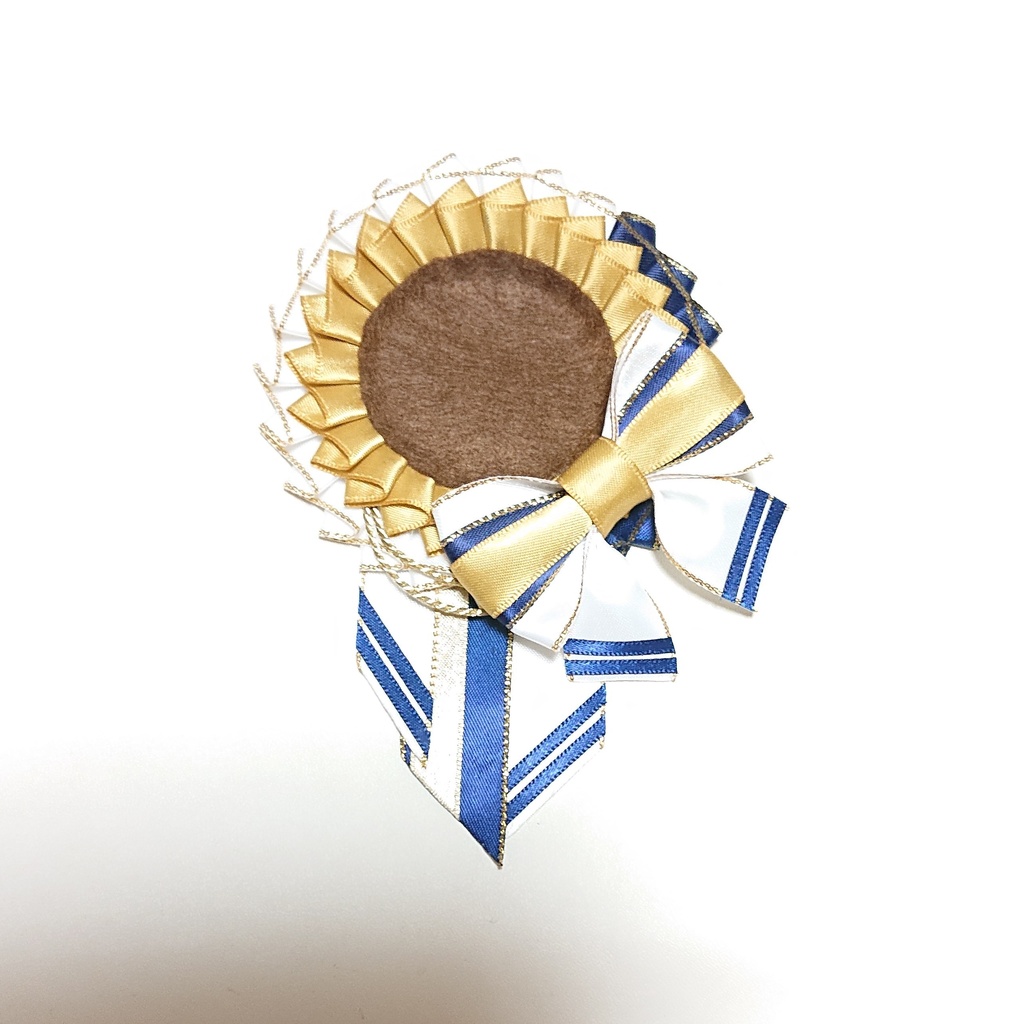 マリン風ロゼット・黄土色R