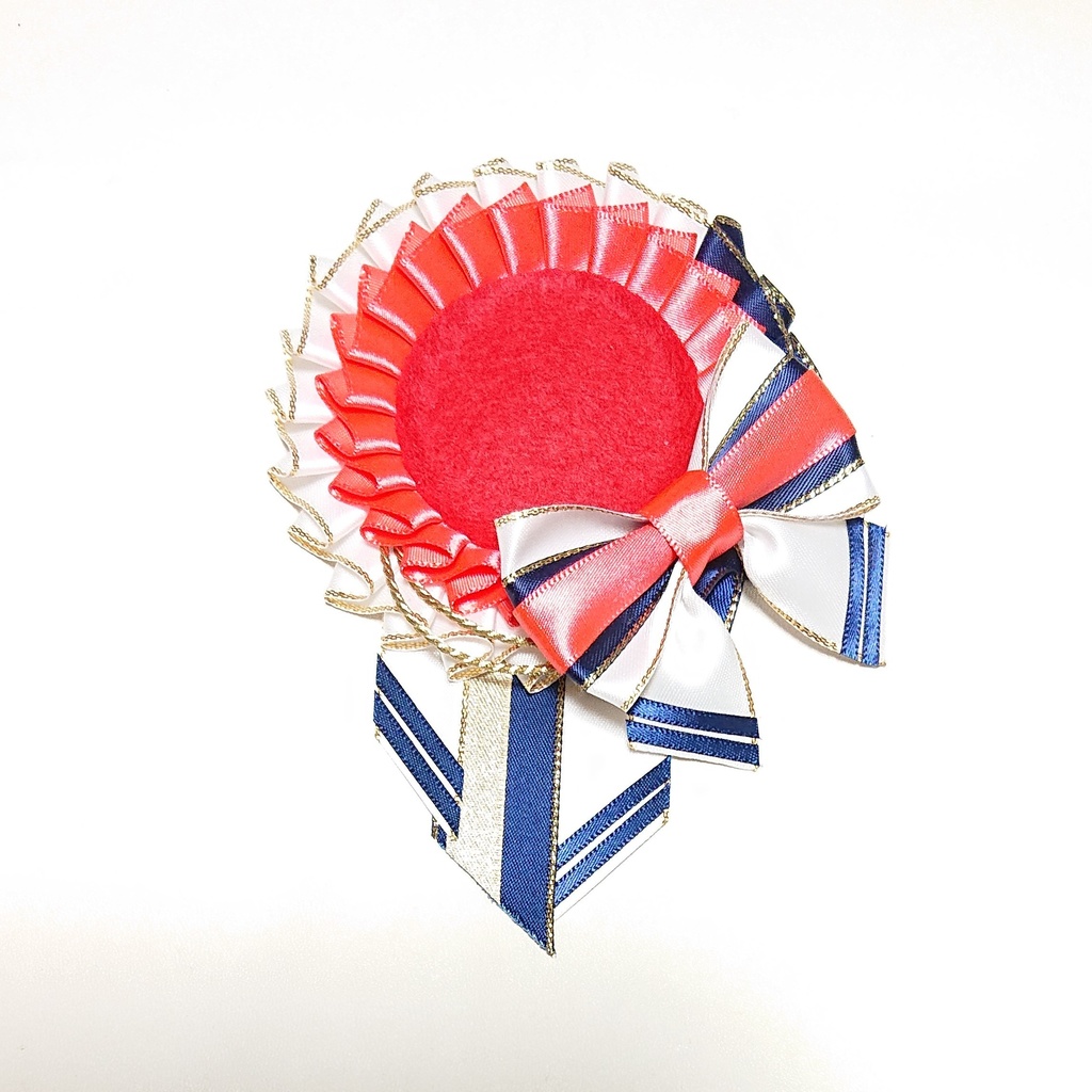 マリン風ロゼット・ネオンレッドR