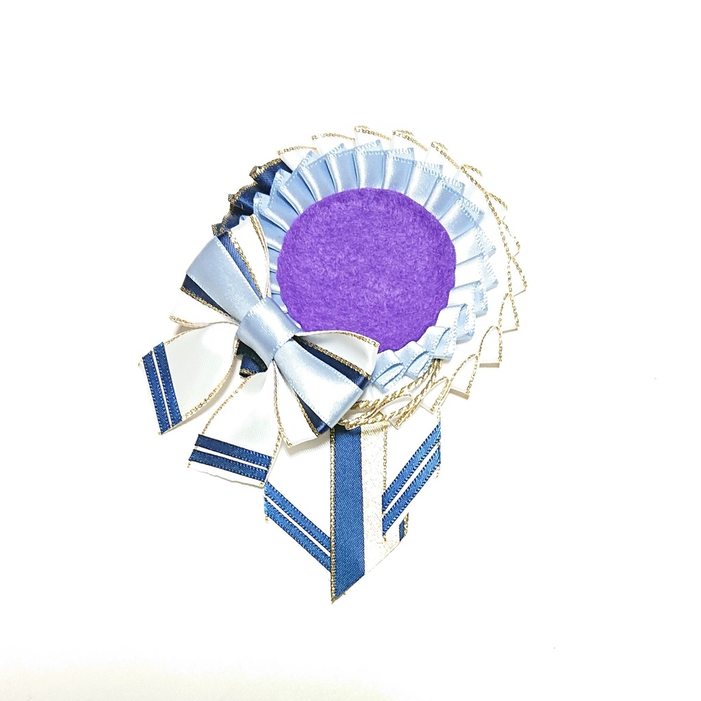 マリン風ロゼット・藤色