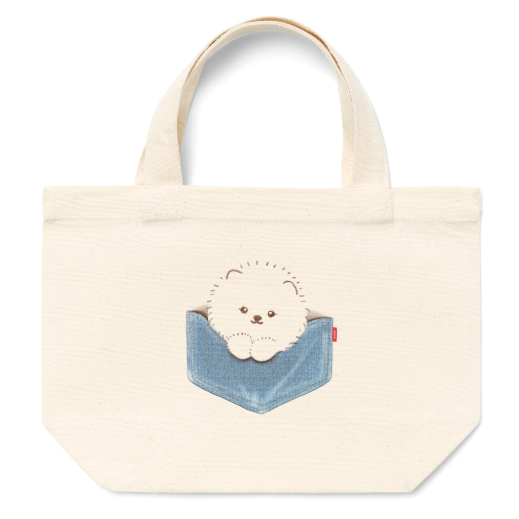 トートバッグ pomeranian in pocket