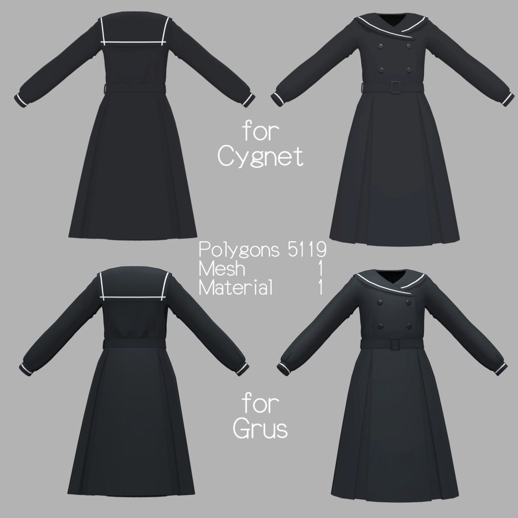 Sailor Dress for Cygnet and Grus