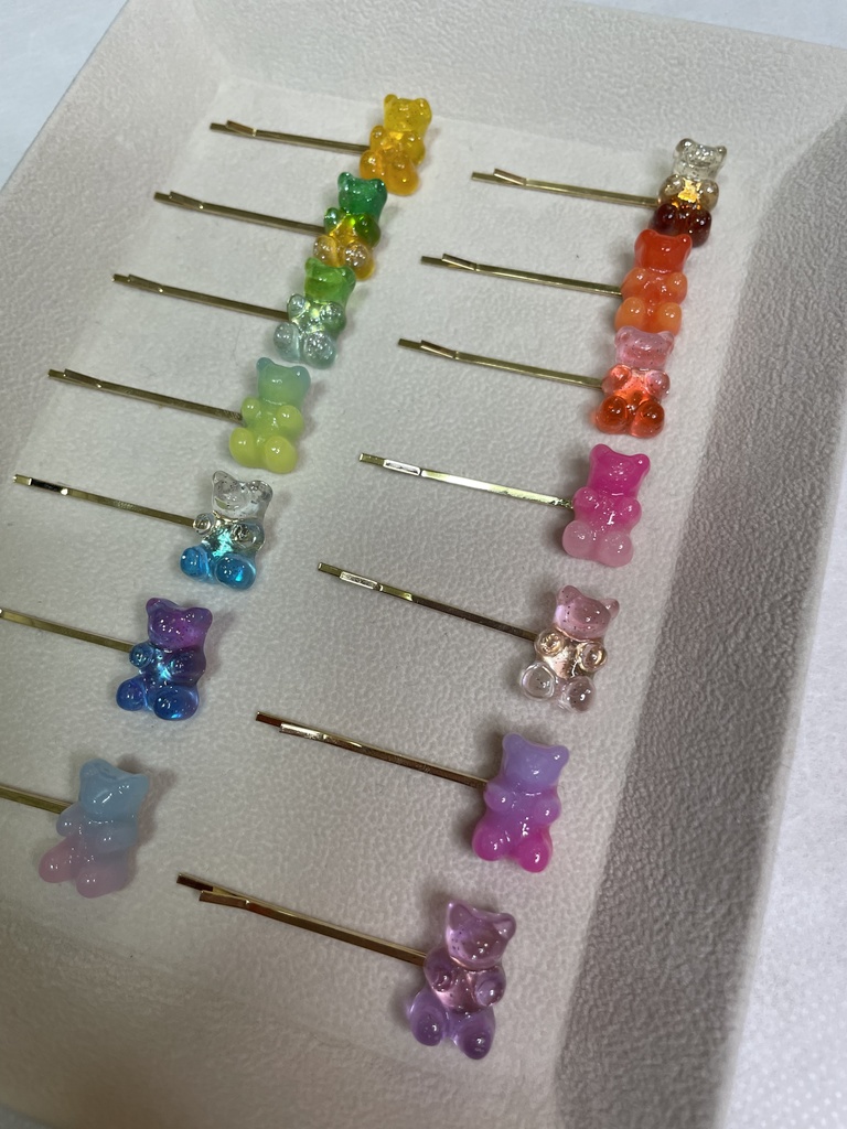 飴風クマ ヘアピン