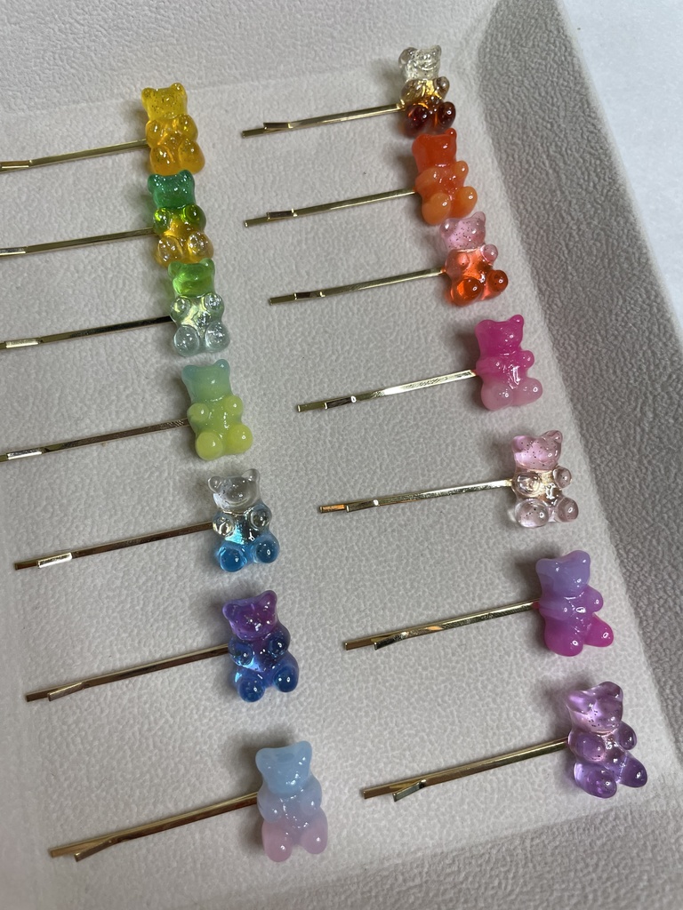 飴風クマ ヘアピン