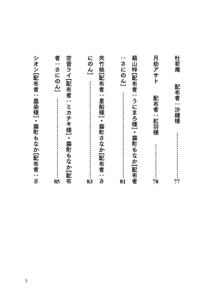 ツイッター再録集