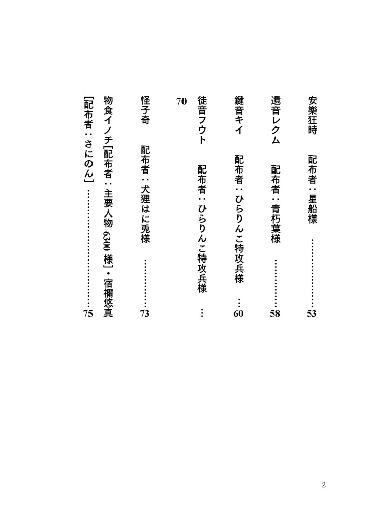 ツイッター再録集