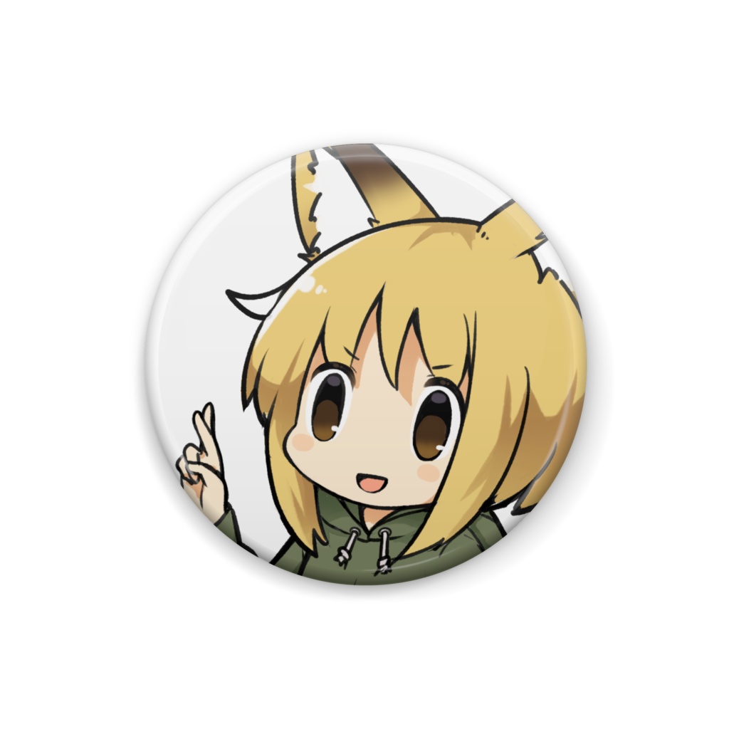 教祖味のある、ここちゃん缶バッジ