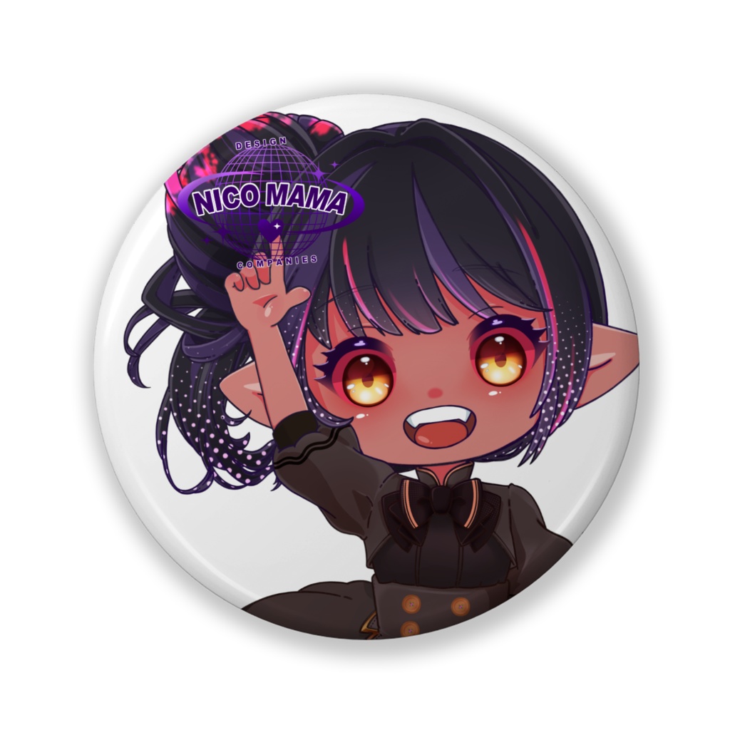 NICOma9 =emote= バッジ　All32mm