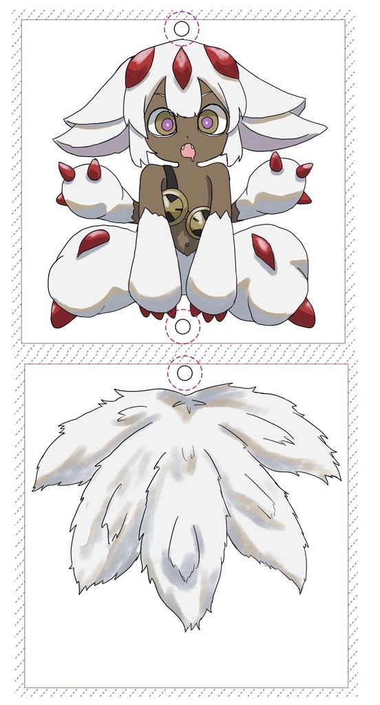 尻尾ゆらゆらアクキー[ファプタ]