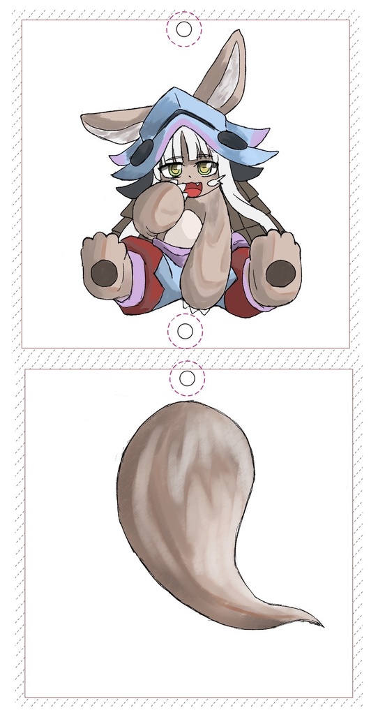 尻尾ゆらゆらアクキー《ナナチ》