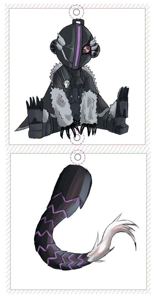 尻尾ゆらゆらアクキー《祝福ボンドルド》