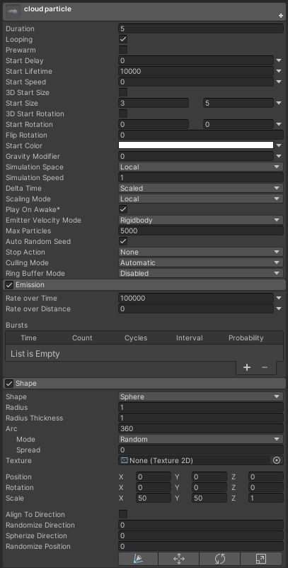 雲のパーティクル/Cloud Particles