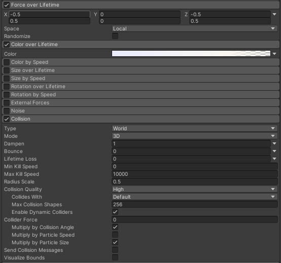 雪のパーティクル/Snow Particles