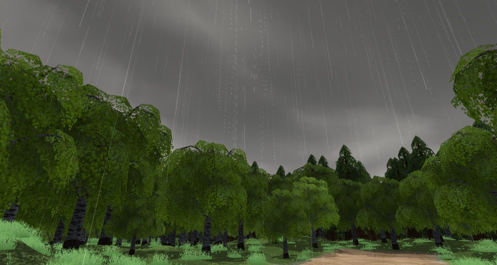 雨のパーティクル/Rain Particles