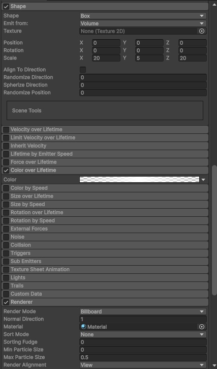 霧のパーティクル/Fog Particles