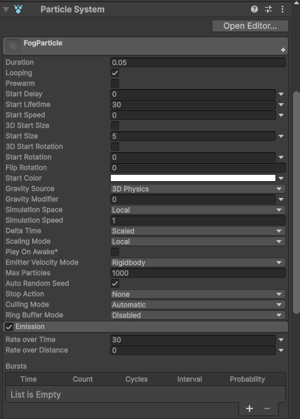 霧のパーティクル/Fog Particles
