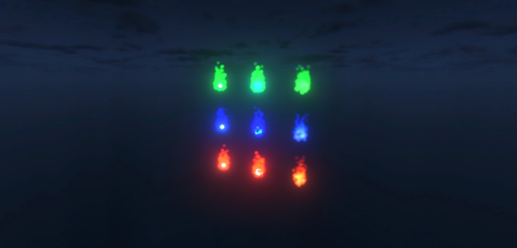 炎・人魂のパーティクル/Fire・Flame・Soul Particles