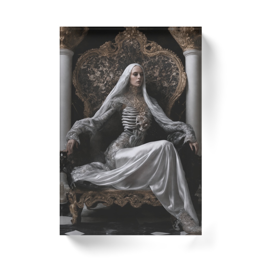 The necromancer (100megapixels ultra-high-resolution 11584x9408px)アクリルブロック