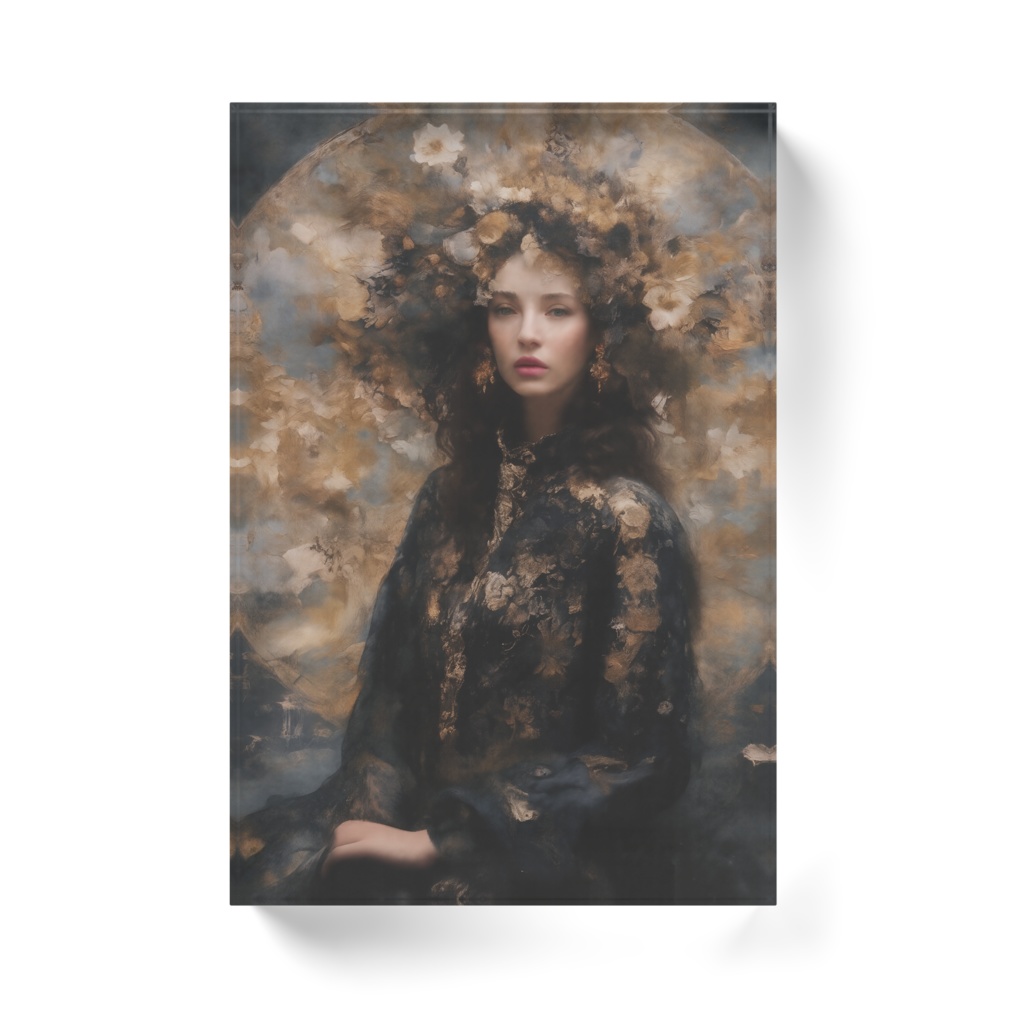 Hair ornament (100megapixels ultra-high-resolution 11584x9408px) アクリルブロック