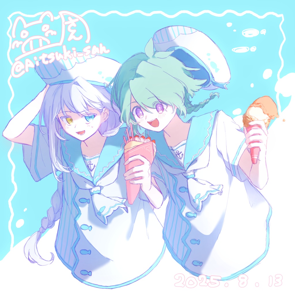 ノア＆ダリウス (マリン) - 水面アクリルキーホルダー