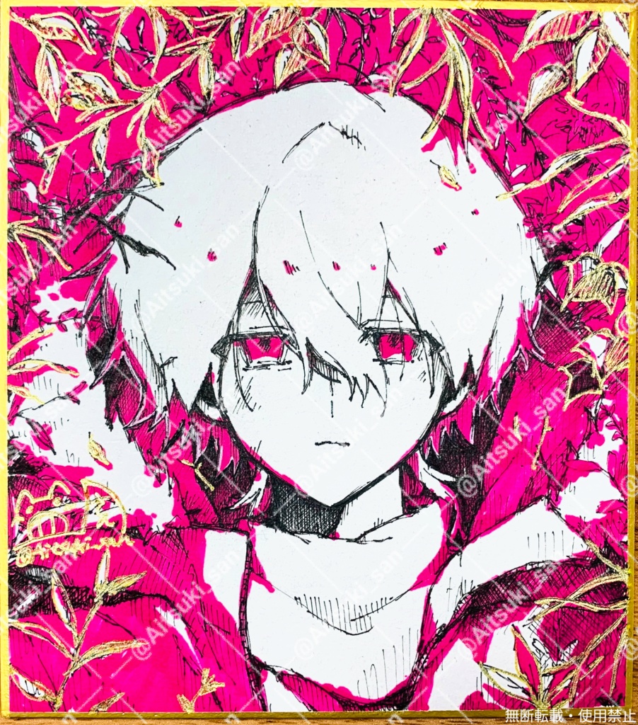 オリジナル色紙 - 寸松庵 (主人公くん)