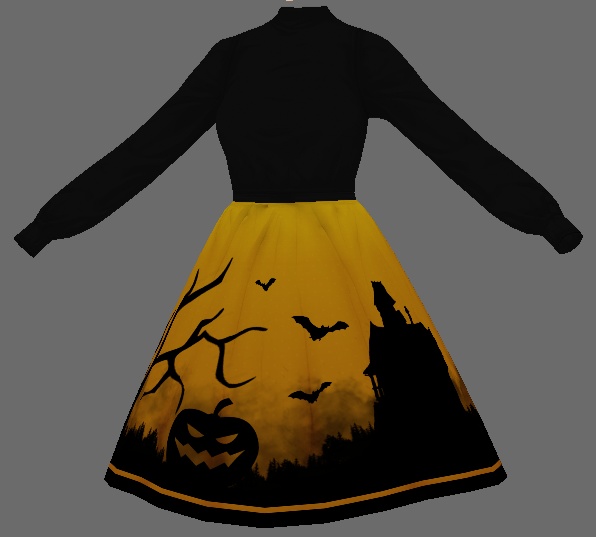 [VRoid] Halloween Dress Texutre