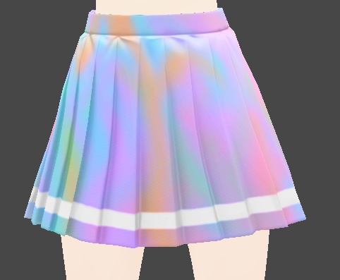 Holographic 2024 skirt pastel